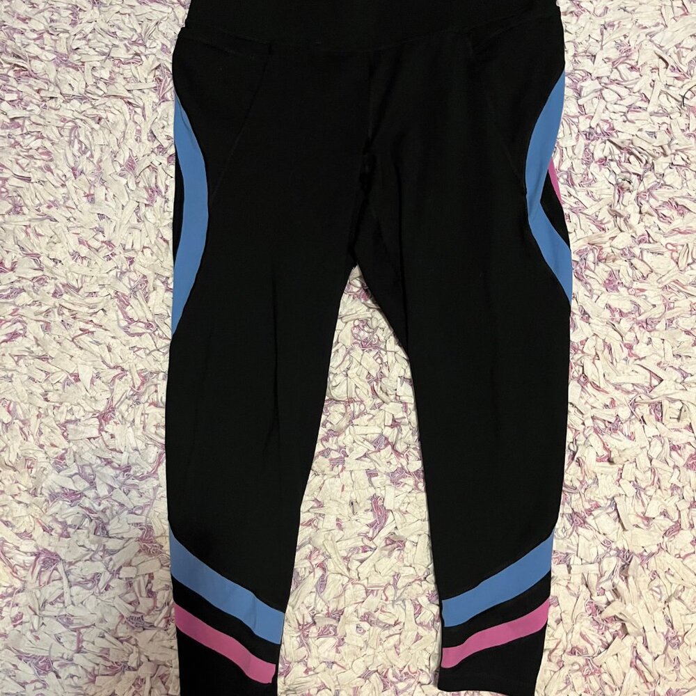 Livi Active 18/20 Workout Gear High Waisted Black Blue Pink Leggings W/ Pockets